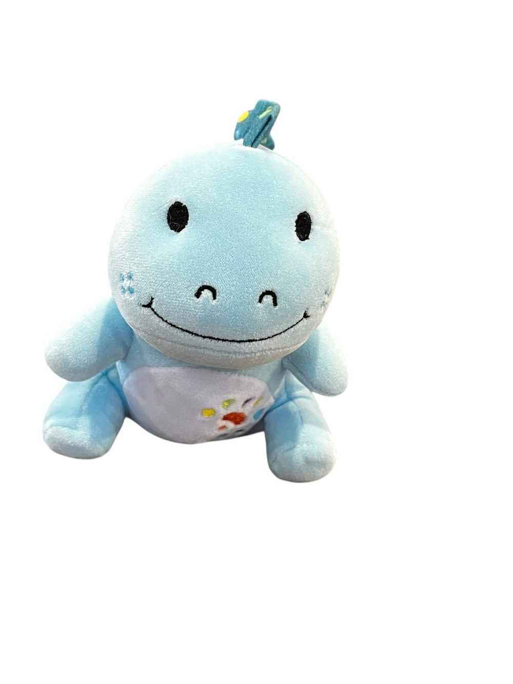 Moriah Elizabeth blue dinosaur plush Cousin Derp Plushie